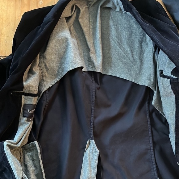 𝅺J.CREW Mens Navy Classic Corduroy Blazer Jacket Slim Fit M - Picture 14 of 16